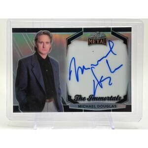 2025 Leaf Pop Century MICHAEL DOUGLAS Encased Silver On Card Auto 8/100 SP
